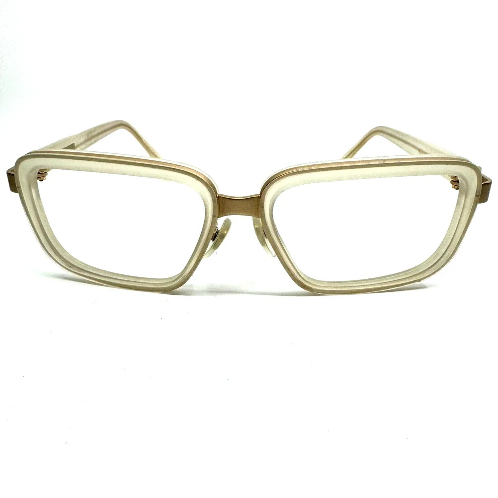 Claire Goldsmith Eyeglasses Frame Womens Tan Brown Ferris Frost 52-15-140 H9962